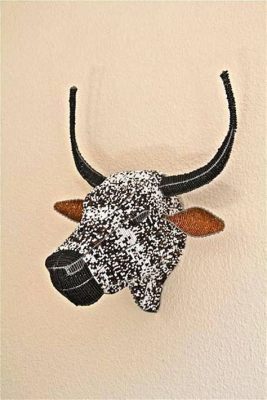 Nguni Cow Head A Study In Sculptural Majesty and Symbolic Abundance!